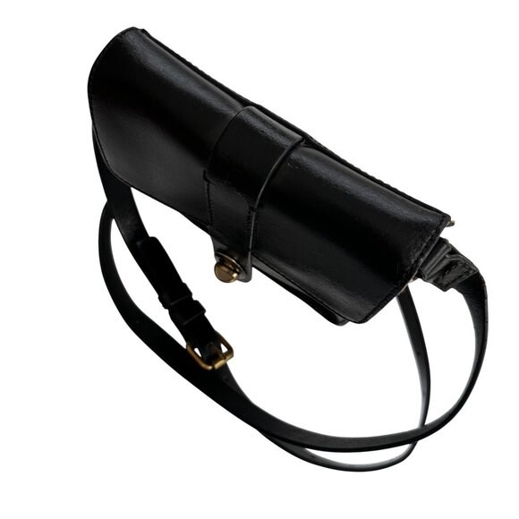 Kelsi Dagger Black Crossbody with Gold Clasp - Picture 9 of 16